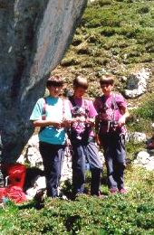 2000 Einklettern «Sulzfluh», Katharina, Katrin, Nina
