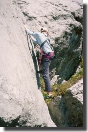 2000 Matthias am bouldern